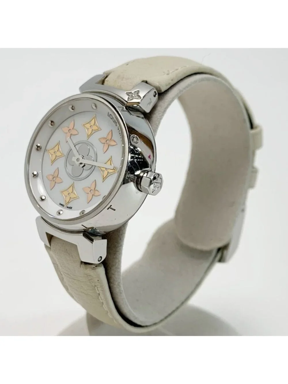 Louis Vuitton Tambour Idylle Blossom Quartz Watch Leather